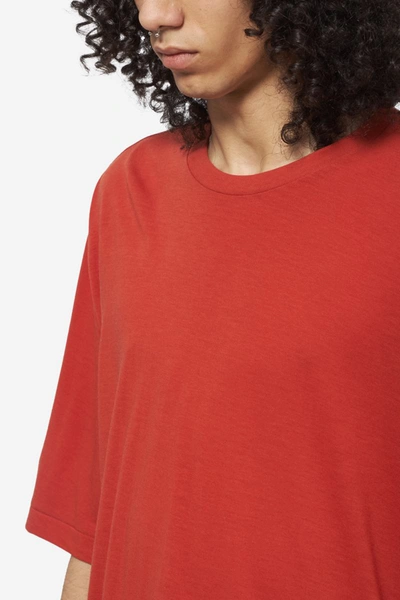 Shop Auralee T-shirts In Red