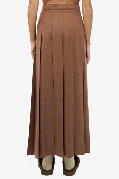 Shop Auralee Skirts In Brown