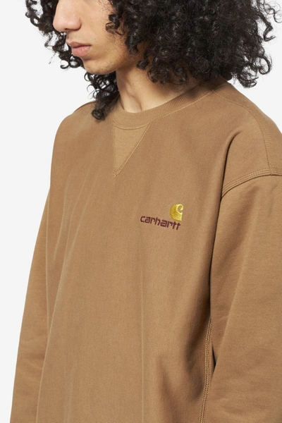 Shop Carhartt Wip Crewneck Sweatshirts In Brown