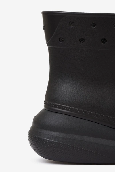 Shop Crocs Crush Rain Boot Boots In Black Polyamide