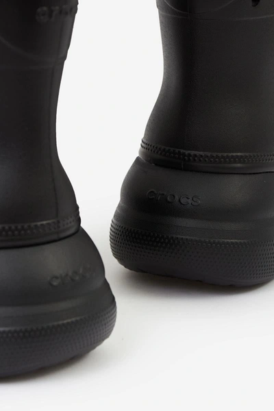 Shop Crocs Crush Rain Boot Boots In Black Polyamide