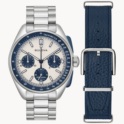 Pre-owned Bulova Quartz Archive Series Lunar Pilot Chronograph 98k112 In Box With Tags