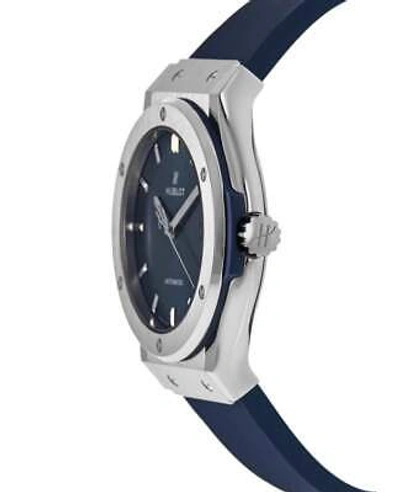 Pre-owned Hublot Classic Fusion Automatic 42mm Blue Dial Men's Watch 542.nx.7170.rx