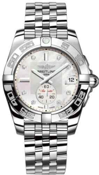 Pre-owned Breitling Women's A37330121a1a1 Galactic 36mm Automatic Watch