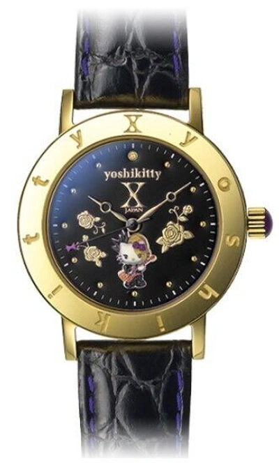 Pre-owned Sanrio Yoshikitty Hello Kitty Collection X-japan 10th Anniversary Watch Limited Edition