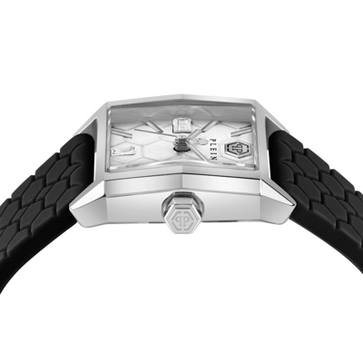 Pre-owned Philipp Plein Women Watch Analog Quartz Offshore Square Pwmaa0122 Silicone