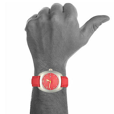 Pre-owned Locman 1970 Automatic Swiss Movement Sapphire Men's Watch Red W/r 5 Atm 47mm