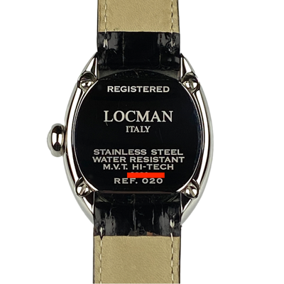 Pre-owned Locman Ladies  Nuovo Alligator Leather Sapphire Quartz Watch Ref 020, 33x46mm