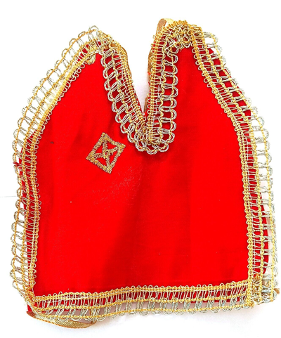 Pre-owned Handmade Radha Krishan Hanuman Ji Green Dress Washable For Daily Use Size No7,8