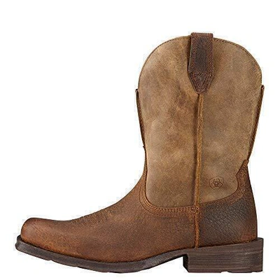 Pre-owned Ariat Mens Rambler Western Boot Earth/brown Bomber 10.5 Wide