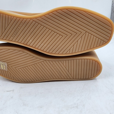 Pre-owned Clergerie Lexa Platform Booties Women's 7.5 Rust Solid Round Toe Pull On