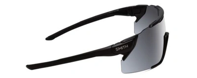 Pre-owned Smith Attack Mag Mtb Wrap Rimless Sunglass Black/cp Platinum Mirror/amber 172 Mm In Multicolor