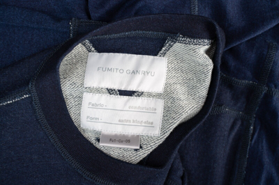 Pre-owned Fumito Ganryu Blue Comfortable Extra King Oversized Pullover Robe 1 Fits L