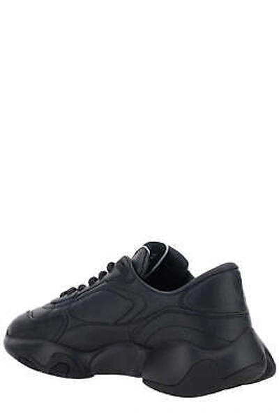 Pre-owned Valentino Garavani Valentino Black Calf Leather Garavani Sneakers In Refer To Description