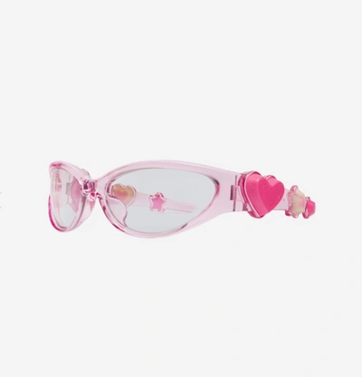 Pre-owned Gentle Monster "2024" Gummy Pc12 Translucent Pink, 100% South Korea Genuine In Clear