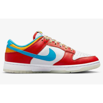 Pre-owned Nike X Lebron James Dunk Low Qs Fruity Pebbles Dh8009-600 Appraised Men's Shoes In Multicolor