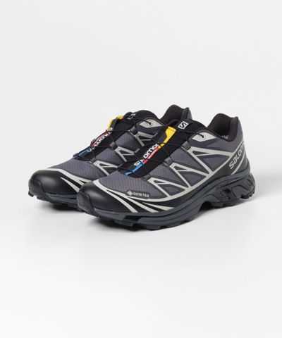 Pre-owned Salomon L41663500  Xt-6 Gore-tex Black Ebony Lunar Rock In Gray