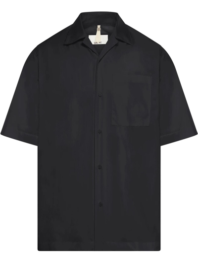 Shop Oamc Black Cotton Blend Shirt In Nero