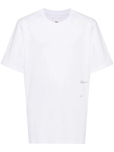 Shop Oamc White Organic Cotton T-shirt In Bianco