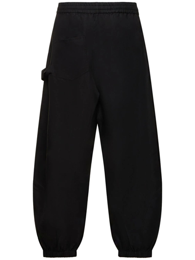Shop Jw Anderson Black Relaxed Fit Joggers In Nero