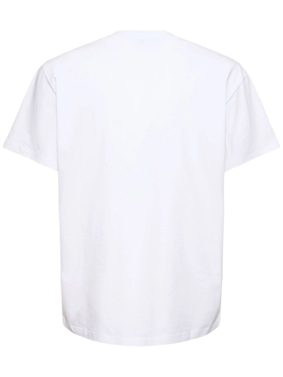 Shop Jw Anderson White Cotton T-shirt In Bianco
