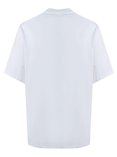 Shop Ami Alexandre Mattiussi White Cotton T-shirt In Bianco