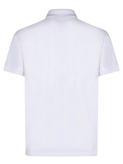 Shop Ami Alexandre Mattiussi White Organic Cotton Polo Shirt In Bianco