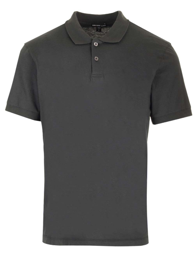 Shop James Perse Cotton Polo Shirt In Grey