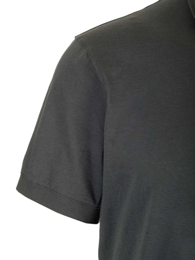Shop James Perse Cotton Polo Shirt In Grey