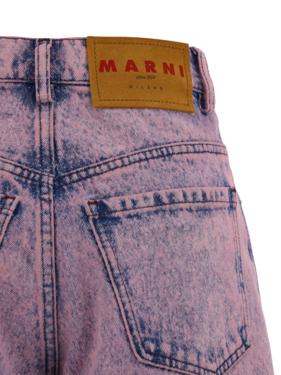 Shop Marni Jeans In Pink Gummy
