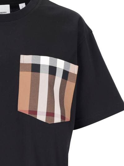 Shop Burberry Pocket T-shirt In Nero