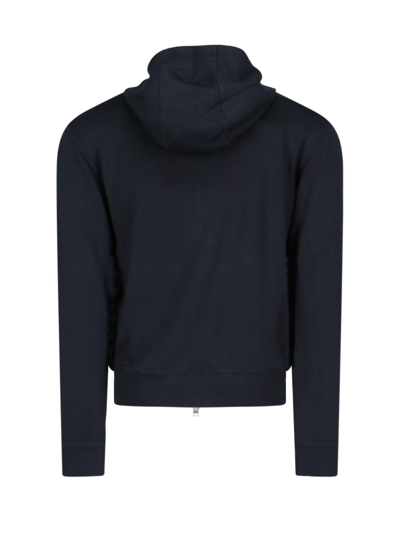 Shop Tom Ford Basic Zip Sweatshirt In Nero