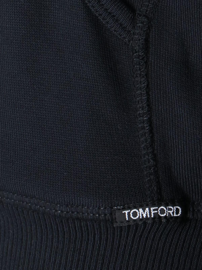 Shop Tom Ford Basic Zip Sweatshirt In Nero