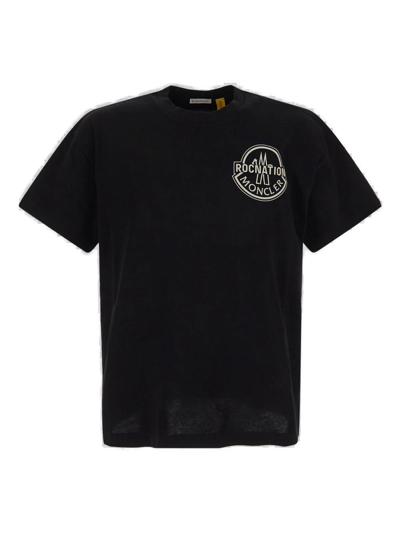 Shop Moncler Genius Moncler X Roc Nation By Jay-z Crewneck T-shirt In Nero