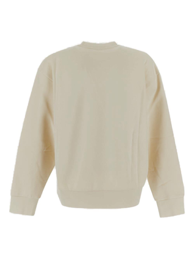 Shop Moncler Genius Moncler X Roc Nation By Jay-z Crewneck Sweatshirt In Bianco