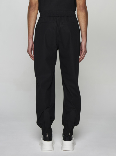 Alexander Mcqueen Cotton Sweatpants Men In Black