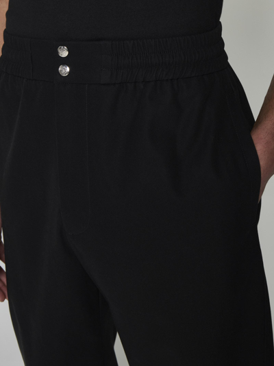 Alexander Mcqueen Cotton Sweatpants Men In Black