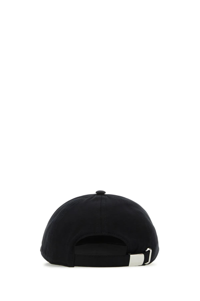 Shop Burberry Black Cotton Baseball Cap