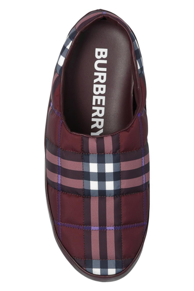 Shop Burberry Northaven Quilted Slides In Multiple Colors