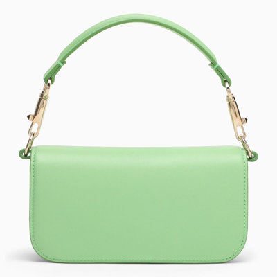 Shop Valentino Loc\u00f2 Mint Green Shoulder Bag In Ice Mint