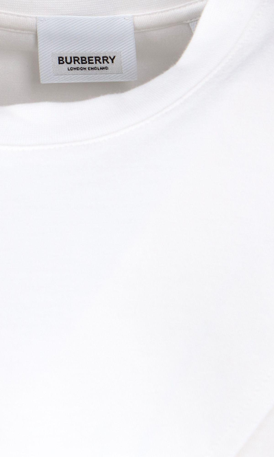Shop Burberry Basic T-shirt In White