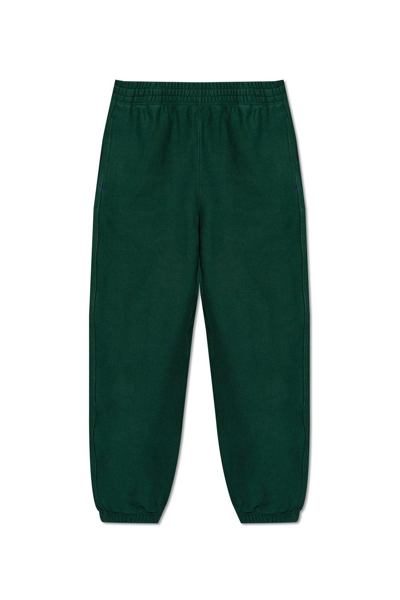 Shop Burberry Equestrian Knight Patch Track Pants In Ivy