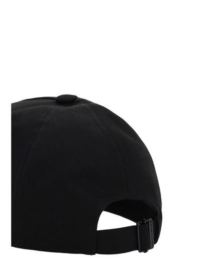 Shop Saint Laurent Baseball Hat In Black