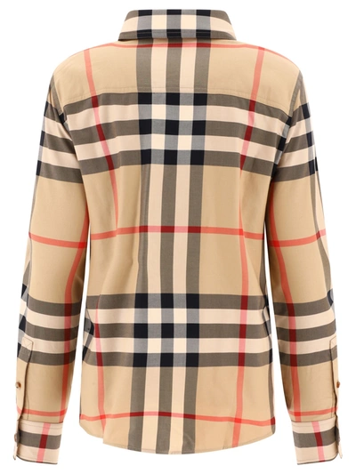 Shop Burberry Check Cotton Shirt