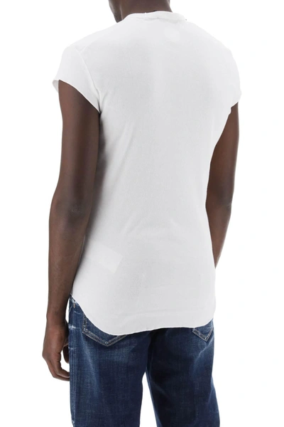 Shop Dsquared2 Choke Fit Ribbed T Shirt