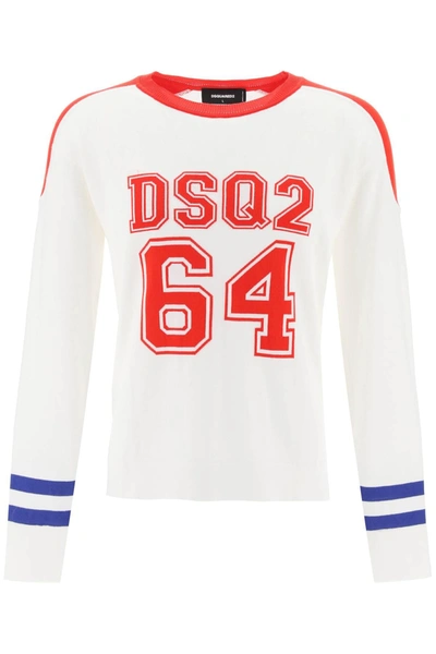 Shop Dsquared2 Dsq2 64 Football Sweater