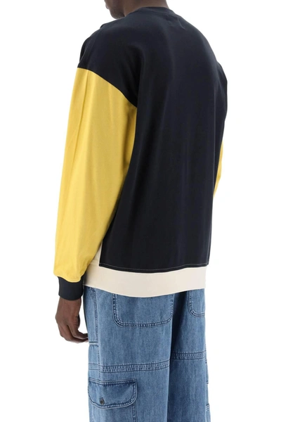 Shop Marant Aftone Color Block Pique Sweatshirt