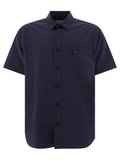 Shop Sacai Shirt With Zip Details