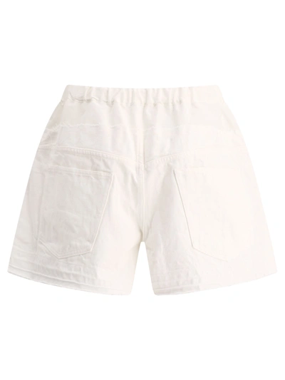 Shop Sacai Shorts With Nylon Inserts
