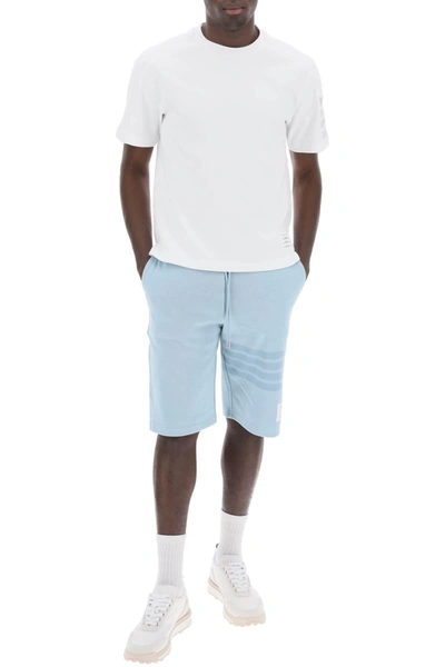 Shop Thom Browne 4 Bar Shorts In Cotton Knit